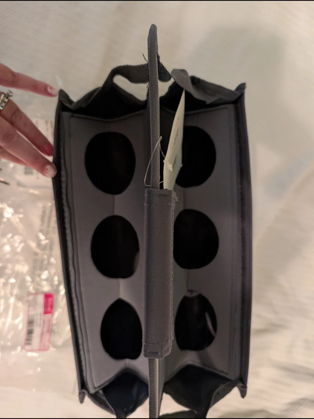 Thirty-one Grab And Go Caddy Gray and Light Gray Tote